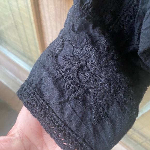 Ultra Pink Black Textured Blouse - Picture 3 of 8